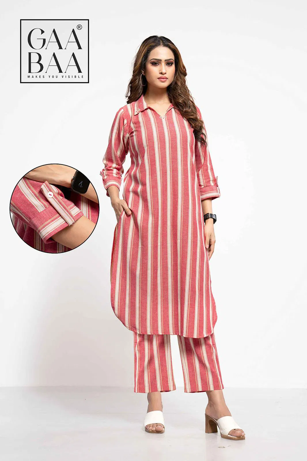 Gaabaa 921 Cotton Handloom Cotton Ladies Western Cord Set Orders In India